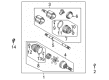 2005 Buick Terraza CV Boot Diagram - 15269918