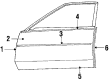 1985 Cadillac Seville Door Seal Diagram - 20104594