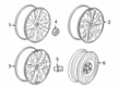 2020 Buick Envision Wheel Cover Diagram - 9015188