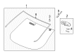 Buick Rendezvous Side View Mirrors Diagram - 10343521