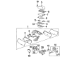 1997 Cadillac Eldorado Center Console Diagram - 12371870