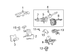 2008 Pontiac Torrent Steering Column Cover Diagram - 15142842