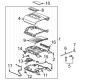 2021 GMC Yukon Center Console Latch Diagram - 84947724