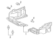 2003 Pontiac Vibe Fender Splash Shield Diagram - 88970716