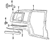 1990 Chevy Lumina APV Door Moldings Diagram - 10153430