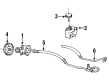 Pontiac Sunbird Hydraulic Hose Diagram - 26027187