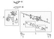 GMC Sierra 1500 Tie Rod End Diagram - 15895646