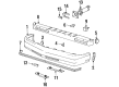 1990 Oldsmobile Delta 88 Bumper Diagram - 25559351