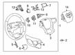 2023 GMC Sierra 1500 Steering Wheel Diagram - 85551833