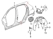 Chevy Equinox Fuel Filler Housing Diagram - 84120080