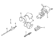 2002 Cadillac DeVille Steering Column Diagram - 26084860