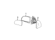 2002 Saturn Vue Side View Mirrors Diagram - 22629357