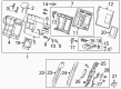 2019 Cadillac CTS Seat Cushion Pad Diagram - 84091577