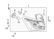 GMC Sierra 3500 HD Headlight Bulb Diagram - 13594523