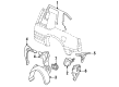 1988 Cadillac Eldorado Fender Splash Shield Diagram - 20723266