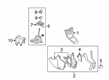 Saturn Automatic Transmission Shift Levers Diagram - 20863685