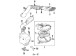 1999 Chevy Metro Air Intake Coupling Diagram - 96061660