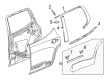 2021 GMC Acadia Door Moldings Diagram - 84462102