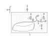 2008 Chevy Uplander Forward Light Harness Connector Diagram - 89044646