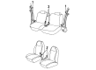 1984 Oldsmobile Cutlass Ciera Seat Belt Diagram - 12331196