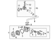 2016 Cadillac ATS Water Pump Diagram - 25201452