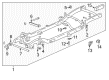 Chevy Suburban 1500 Front Cross-Member Diagram - 15050470