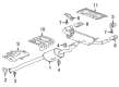 Buick Envision Exhaust Heat Shield Diagram - 13402958