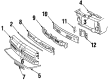 1987 Oldsmobile Firenza Bumper Diagram - 22519714