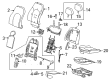 Cadillac CTS Seat Cushion Pad Diagram - 22758828