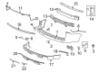 GMC Acadia Limited Bumper Diagram - 23350828