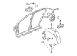 Pontiac G5 Fender Splash Shield Diagram - 15241192