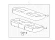 2019 Chevy Sonic Seat Cushion Pad Diagram - 95154442