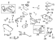 2000 Buick Park Avenue Center Console Latch Diagram - 25632531