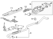 Cadillac ELR Muffler Hanger Straps Diagram - 25129773