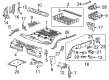 Cadillac CTS Underbody Splash Shield Diagram - 84603235