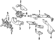 Chevy Metro Steering Column Cover Diagram - 30013321