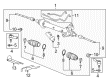 2009 GMC Acadia Power Steering Hose Diagram - 20887540