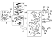 2008 Cadillac Escalade EXT Cup Holder Diagram - 15133093