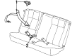 Saturn SL2 Seat Belt Diagram - 21039812