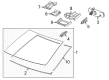 2018 Cadillac XTS Mirror Cover Diagram - 23459385