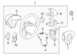 2008 Chevy HHR Steering Wheel Diagram - 25864145