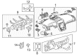 2017 GMC Acadia Limited Dash Panel Vent Portion Covers Diagram - 22846327