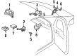 Oldsmobile Silhouette Air Bag Sensor Diagram - 16167615