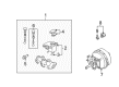 Pontiac Brake Master Cylinder Diagram - 18037331