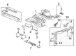 2005 Cadillac STS Floor Pan Diagram - 15217298