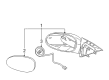 2009 Buick LaCrosse Side View Mirrors Diagram - 15886518