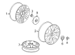 2016 Cadillac SRX Spare Wheel Diagram - 9597417