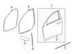 2013 Cadillac ATS Weather Strip Diagram - 22985615