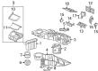 2004 Hummer H2 Blend Door Actuator Diagram - 89023358