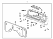 Chevy Silverado 1500 LTD Tailgate Lock Diagram - 84637570